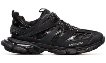Black track sneakers