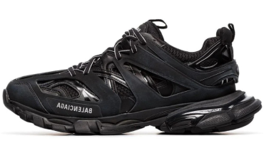 Black track sneakers